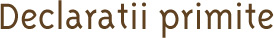 Declaratii